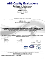 IISO 9001:2015 認證證書 of Registration, MOCAP Park Hills, MO - MOCAP Farmington, MO